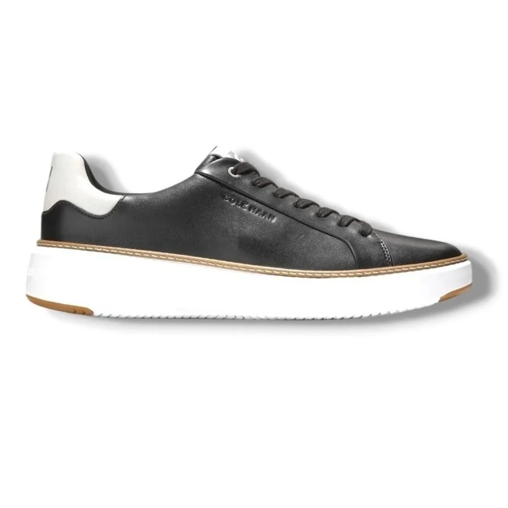 Cole Haan Grand Crosscourt Daily‎ Sneaker 10M Black Leather C34225 Low Top Mens